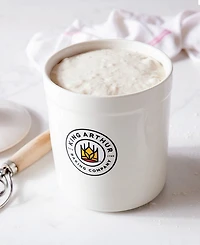 King Arthur Baking Company Ceramic 1-Quart Classic Sourdough Storage Crock with Lid