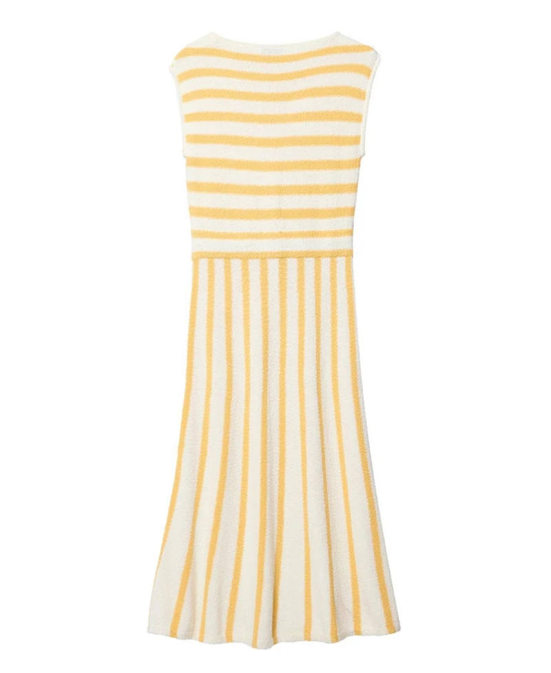 Mint Velvet Women's Striped A-Line Midi Dress