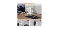 Tessan Flat Plug Power Strip with Usb-c Charging, 10 Feet, 8 Outlets for Phones, Tablets and Other Personal Devices