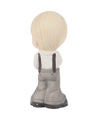 Precious Moments Boy Holding Rose Figurine