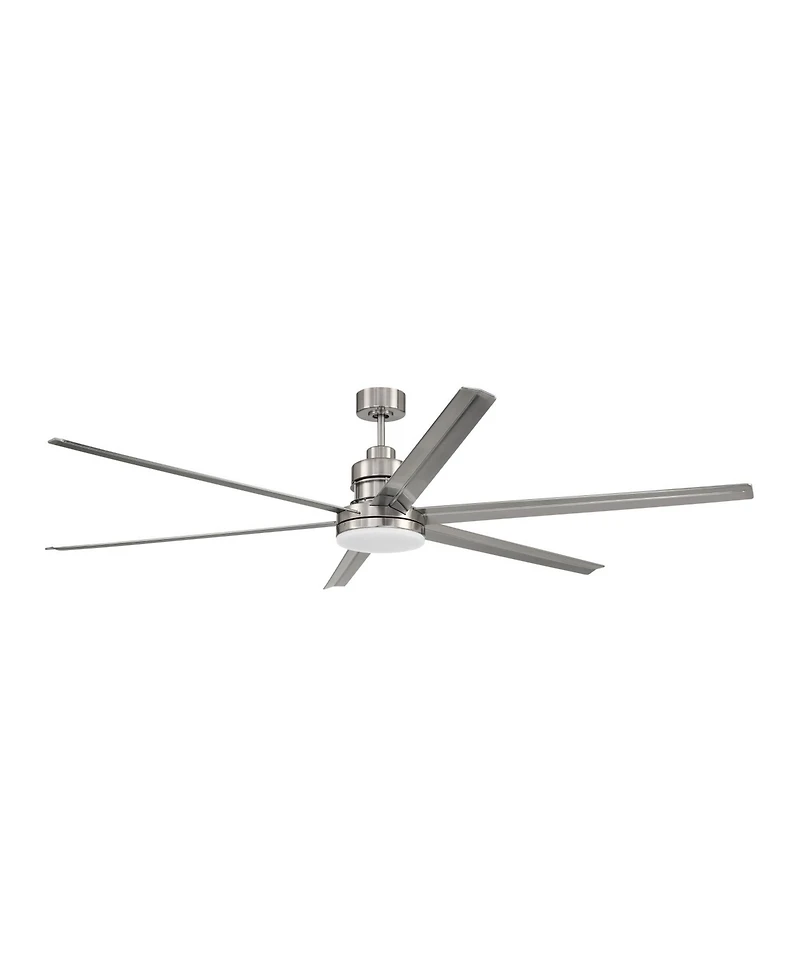 72" Craftmade Mondo Brushed Nickel Large Ceiling Fan with Remote