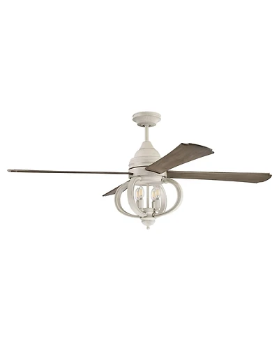 60" Craftmade Augusta Led Ceiling Fan in Cottage White with Remote