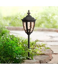 John Timberland Uvas 22 1/2" High Traditional 10-Piece Outdoor Landscape Path and Spot Light Set Porch Led Bulb Bronze Finish
