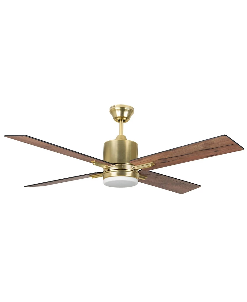52" Craftmade Teana Satin Brass Led Indoor Ceiling Fan Wall Control