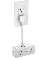 Tessan Wall Outlet Extender with 0.5Feet, 1 Usb C, 5.5 inches for Home, Office and Travel