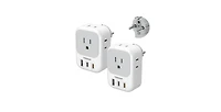 Tessan Cell Phone Charging Accessory with 20W, 4 Outlets, 2 Usb-c for Home, Office and Travel
