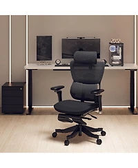 Flexispot C7 Max Series Premium Ergonomic Foam Seat Office Chair with Retractable Footrest