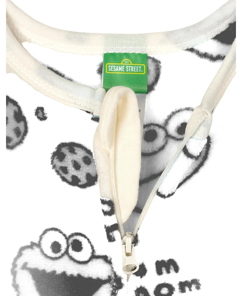 Sesame Street Baby Boys Zip-Up Footed Sleep N' Play