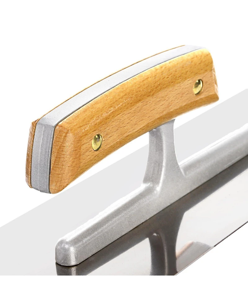 Xdovet Flat Drywall Trowel Stainless Steel Plastering Set Wood Handle