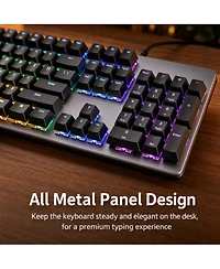 Lofree Wired Mechanical Gaming Keyboard Linear Red Switches Rgb Backlit