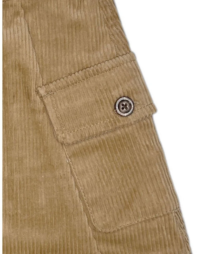Hope & Henry Toddler Girls Organic Corduroy Button Front Skirt