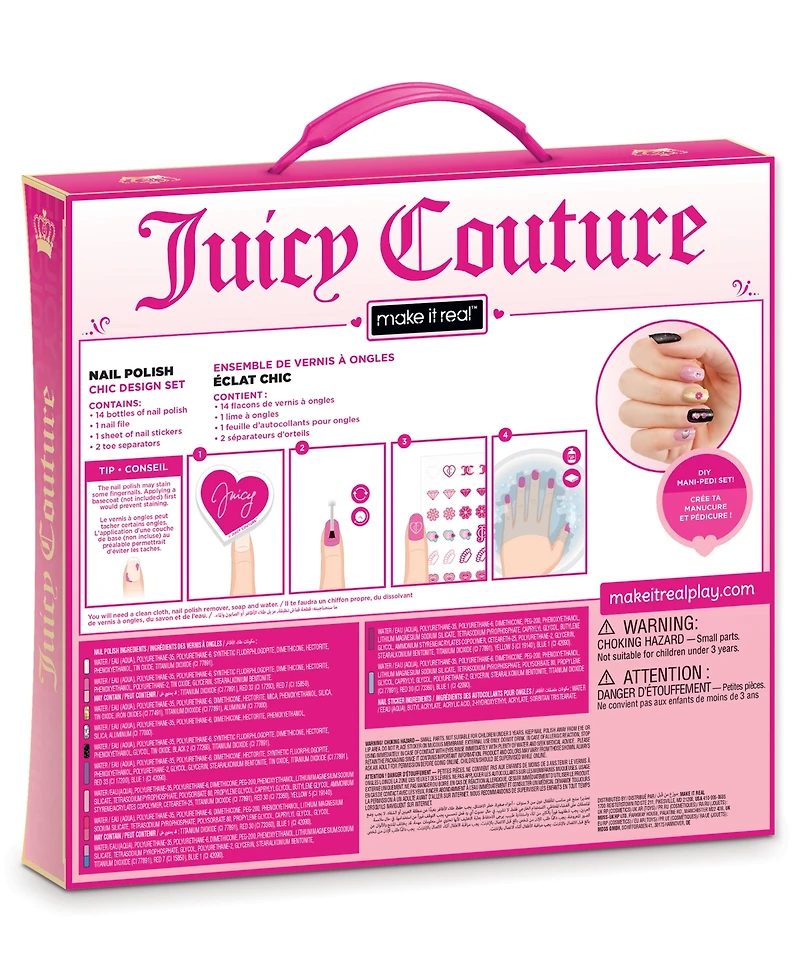 Make It Real Juicy Couture Nail Polish Chic Design Set, Ages 8+