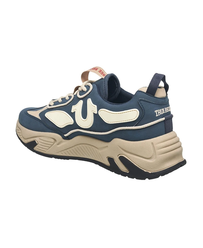 True Religion Men's Jeremiah Horseshoe Logo Chunky Sneaker