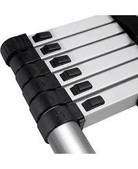 Streamdale Furniture 8.5" Compact Telescoping Ladder with Non-Slip Feet, 330lb Capacity
