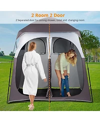 Piscifun Pop Up 2 Room Shower Tent Portable Changing Camping Shelter With Carrying Bag Easy Setup