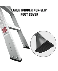 Streamdale Furniture Aluminum Attic Ladder and Insulated Cover Combo, 22.5x54" Opening