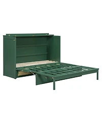 Clihome Queen Murphy Bed with Large Drawers