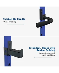 Sevorley Power Rack with Lat Pulldown and Low Row, Multi-Function Home Gym Cage, 1000 lb Capacity