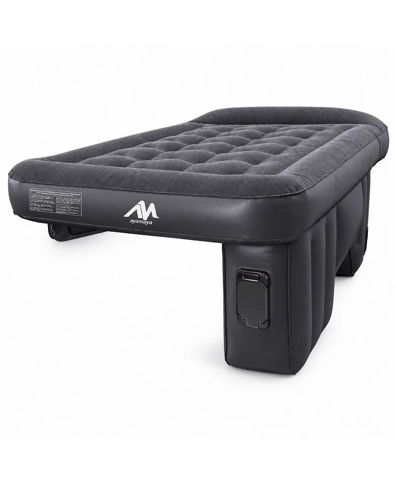 Ayamaya Xl Car Air Mattress for Back Seat with Rechargeable Pump, Comfortable Travel Bed for Suv and Sedan Trips