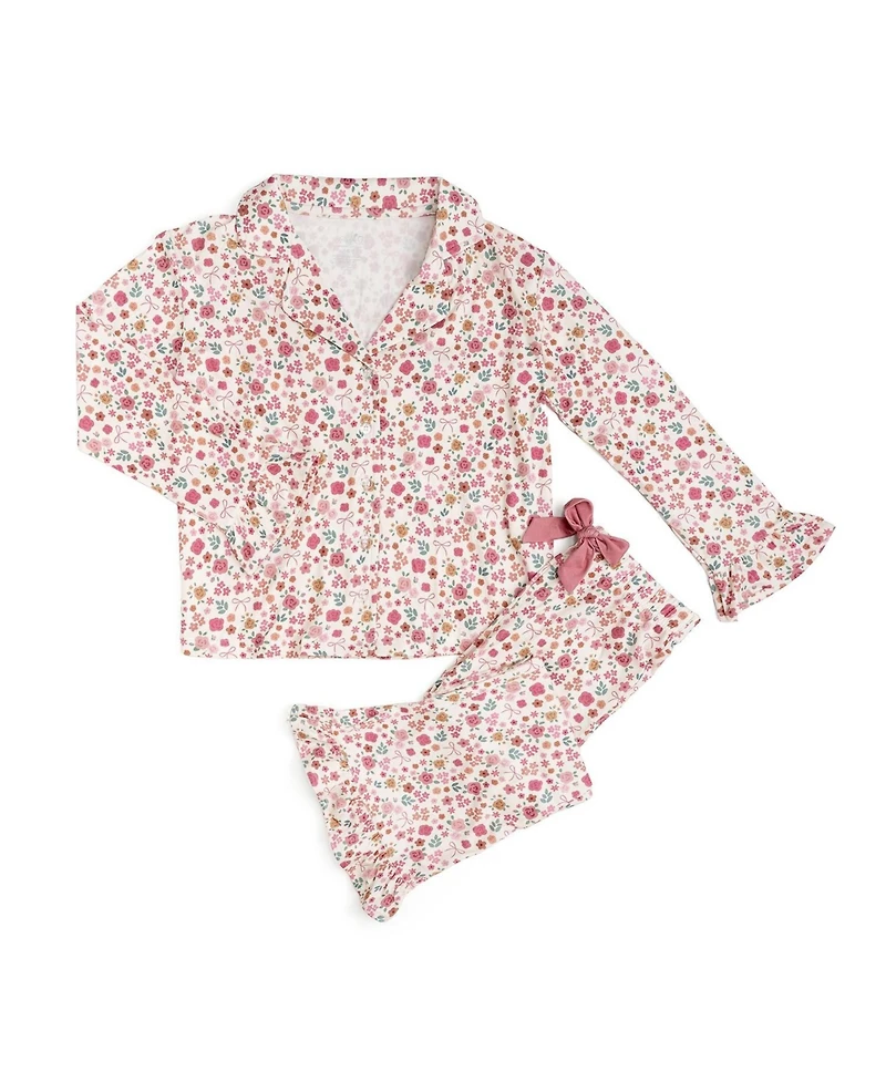Sweet Wink Little Girls Berry Floral Lounge Set
