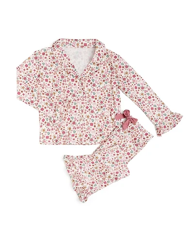 Sweet Wink Little Girls Berry Floral Lounge Set