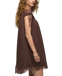 Lucky Brand Women's Lace Babydoll Mini Dress