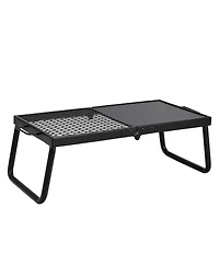 Vevor Folding Campfire Grill Portable Camping Fire Pit Steel Outdoor Bbq Picnic