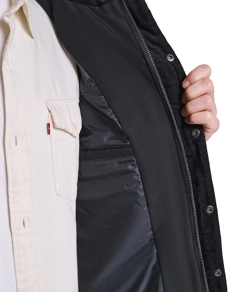 Levi's Men's Mixed-Media Puffer Jacket