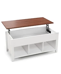 Gouun Lift Top Coffee Table with Hidden Storage Compartment