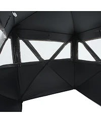 Hongge Pop Up Hunting Ground Blind 270 Degree View 55.5 x 55.9 x 66.7 inches for 1 to 2 Hunters with Carry Bag