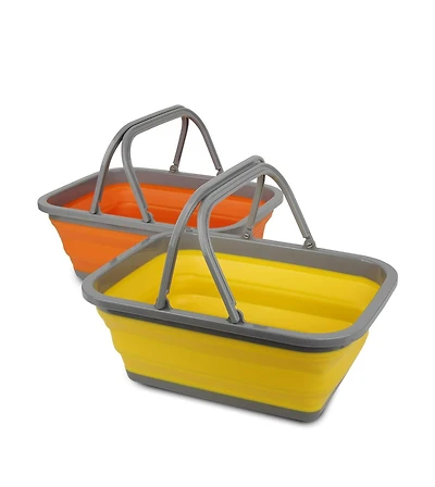 Piscifun 2 Pack Collapsible Sink Wash Basin For Camping Hiking Home Use