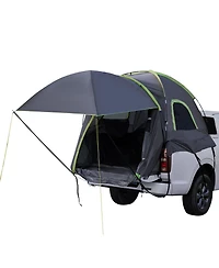 Hongge Pickup Truck Bed Tent for 5 to 5.2 Feet Beds with Expandable Awning Rainfly and Storage Bag