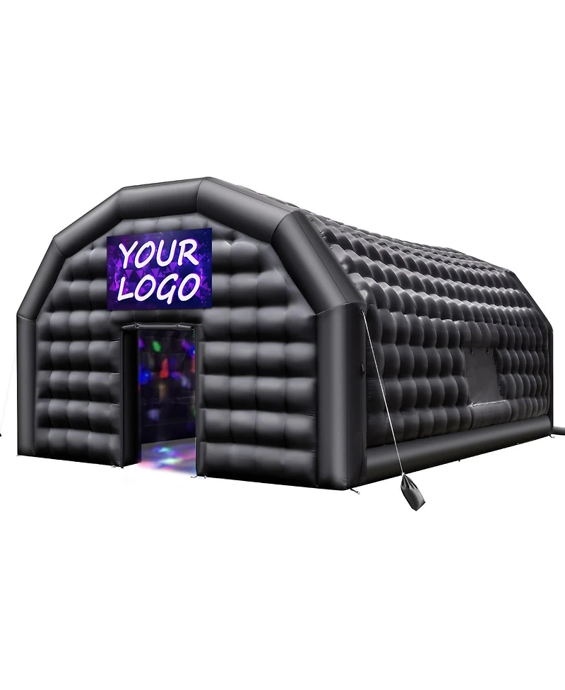 Hongge Giant 26.2 x 19.7 x 13.1 feet Inflatable Nightclub Tent with 1100W Blower for Weddings and Events