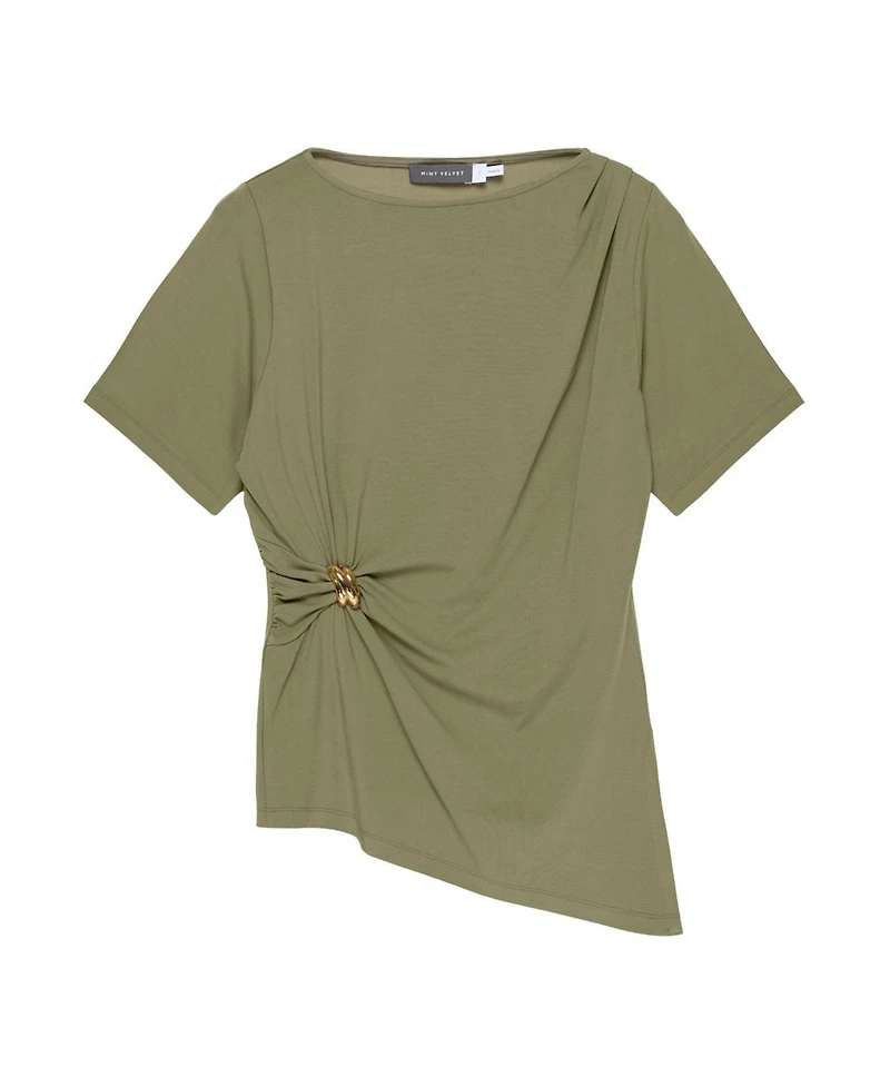 Mint Velvet Women's Gathered Detail Top