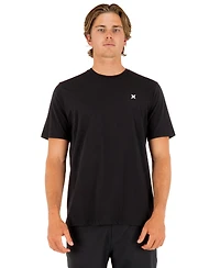 Hurley Men's Icon Logo At Top Left Chest Crewneck T-Shirt