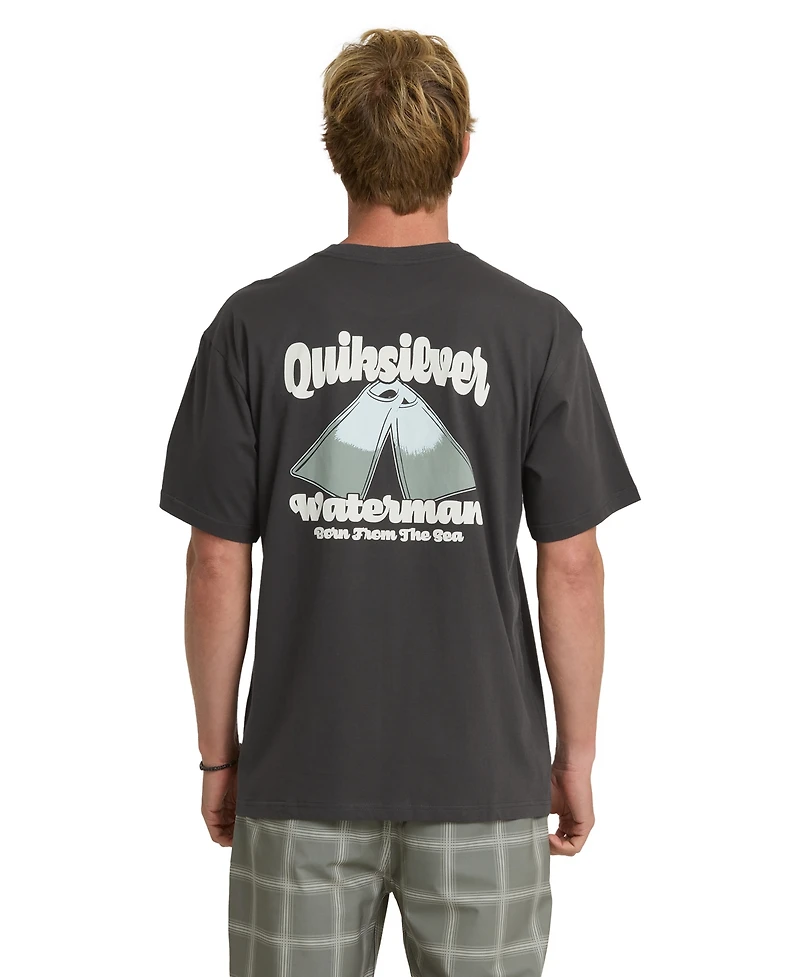 Quiksilver Waterman Men's Regular-Fit Crewneck T-Shirt