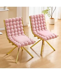 Streamdale Furniture Velvet Swivel Accent Chair with Metal Legs