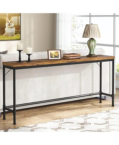 Tribesigns 70.9" Extra Long Console Table, Rustic