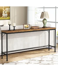 Tribesigns 70.9" Extra Long Console Table, Rustic
