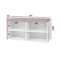 DormCo Yak About It Double Seater Storage Bench with Top Cushion
