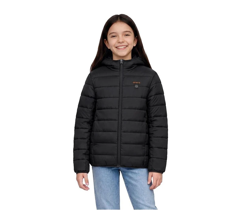 ororo Kids' S- Xl 4-Zone Heated Lightweight Puffer Jacket