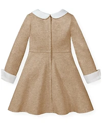 Hope & Henry Little Girls (6 - 12) French Look Ponte Dress with Bow