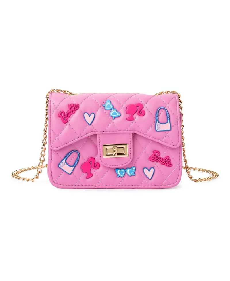 Barbie Classic Quilted Kids Handbag with Charms