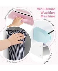 Sugift Kids Laundry Dual Washers Ironing Board Playset, Ages 3+