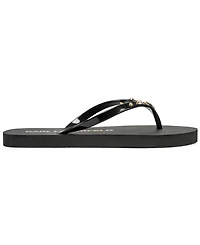 Karl Lagerfeld Paris Women's Zimia Stone Slip-On Flip Flops