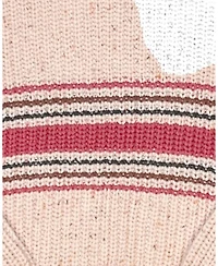 Hope & Henry Little and Big Girls (Xxs - L) Organic Mock Neck Sweater with Buttons