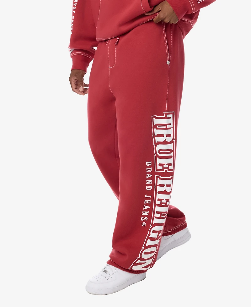 True Religion Men's Big T Arched Extra Baggy Joggers Pants