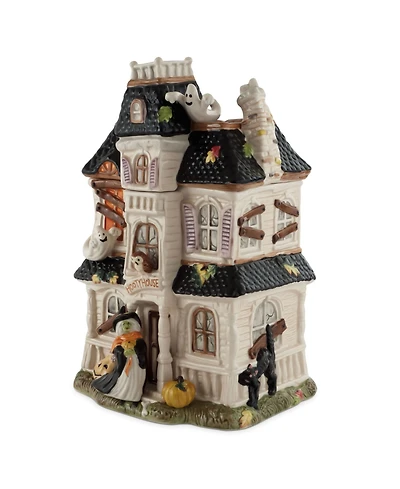 Fitz and Floyd Halloween Haunted House Cookie Jar
