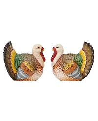 Fitz and Floyd Thanksgiving Traditional Salt Pepper Set
