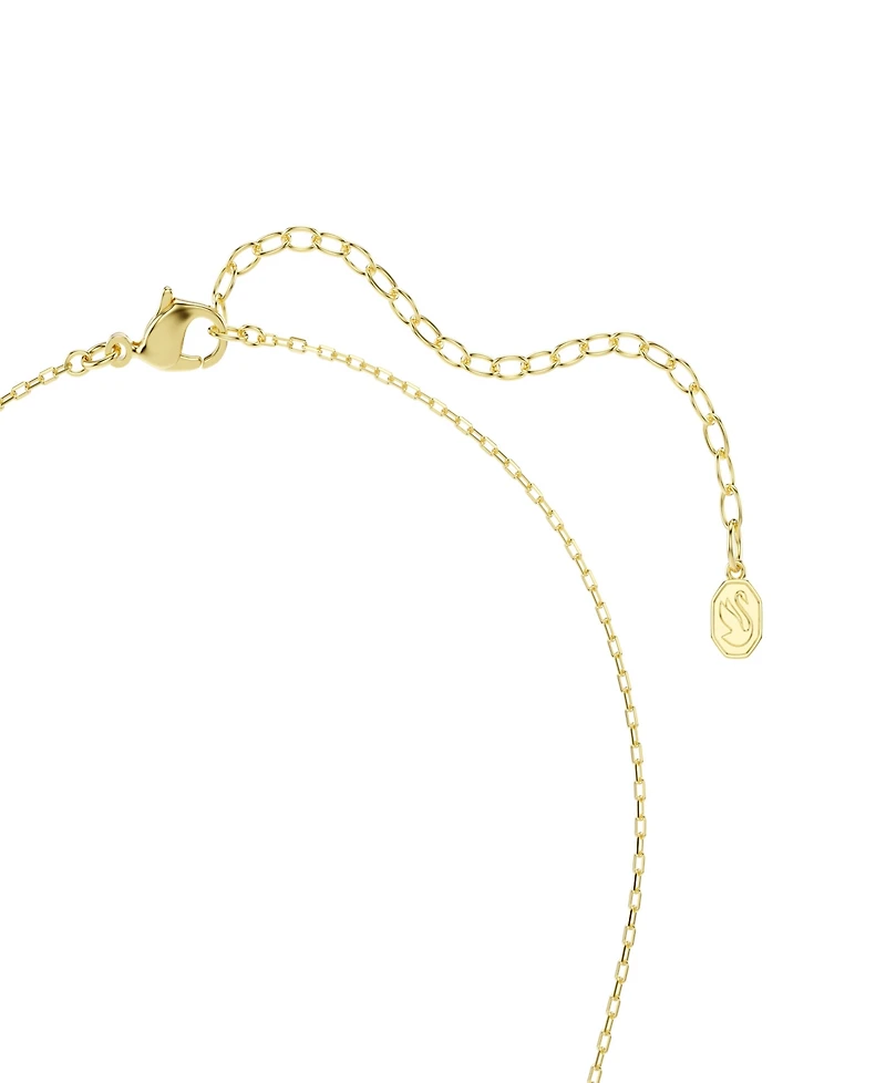 Swarovski Gold-Tone Plated Green Crystal Necklace